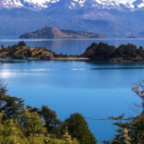 Imagen de la vista hacia el norte, Bahia Catalina, Andes Patagonicos, Lago General Carrera